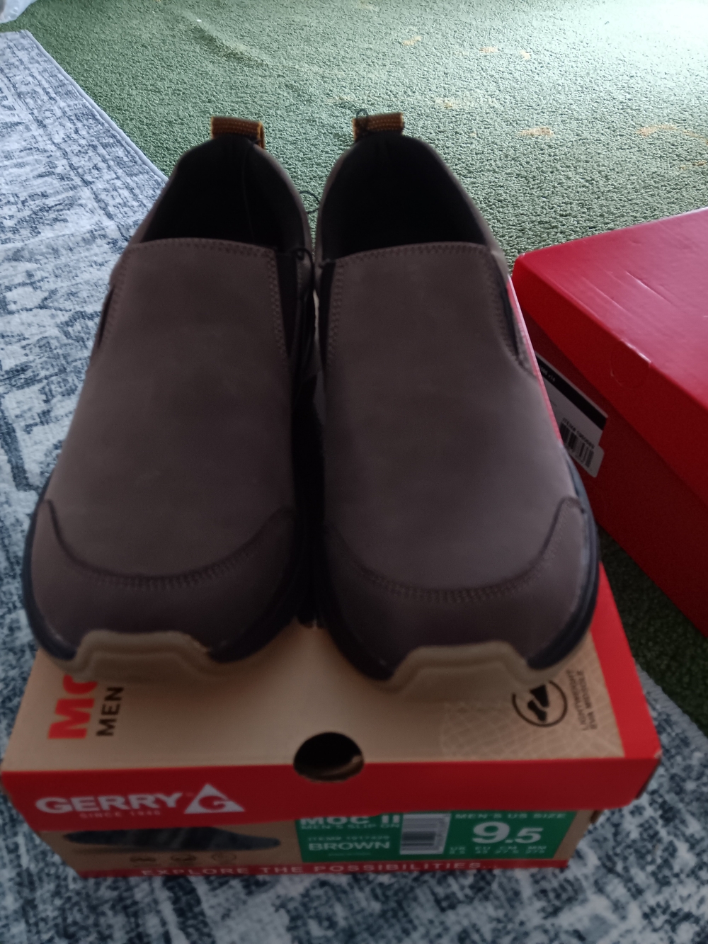 Gerry Weber Men’s Slip-On Casual Shoe — Brown Size 9.5